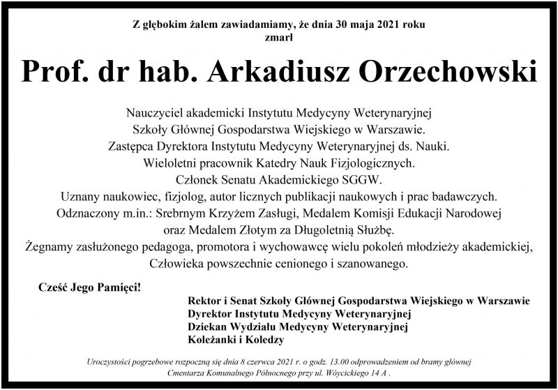 Nekrolog - A. Orzechowski_REKTORSKI 2021.06